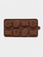 Форма для шоколада Доляна «Зайки», силикон, 20.7×10.6×3 см, 8 ячеек, коричневая - Фото 2