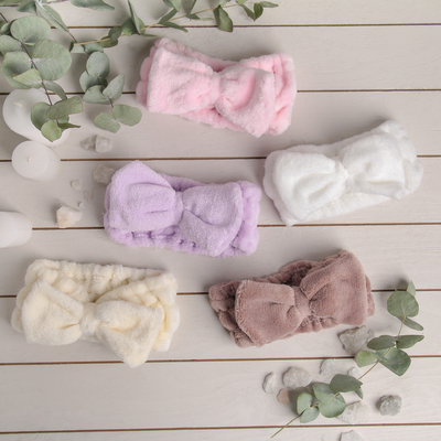 Повязка для умывания «Бантик», МИКС