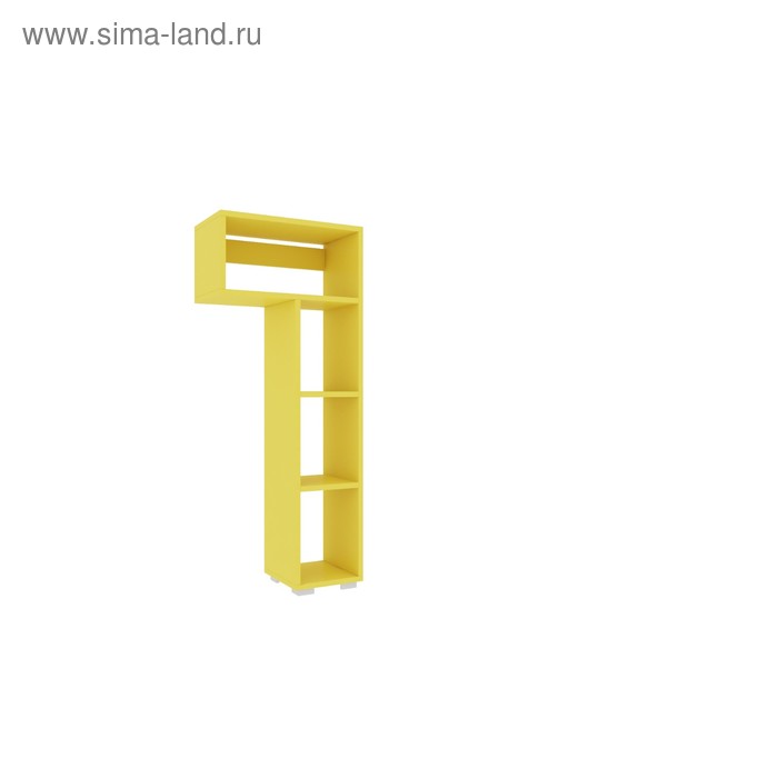 Полка приставная Дастин 1080х440х250 Желтый шафрановый - Фото 1