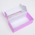 Коробка самосборная, с окном, сиреневая, 16 х 35 х 12 см МИКС - Фото 5