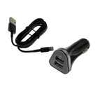 Автомобильное зарядное устройство Qumo Charger 0066, 2 USB, 2 A, кабель Lightning, черное - Фото 3
