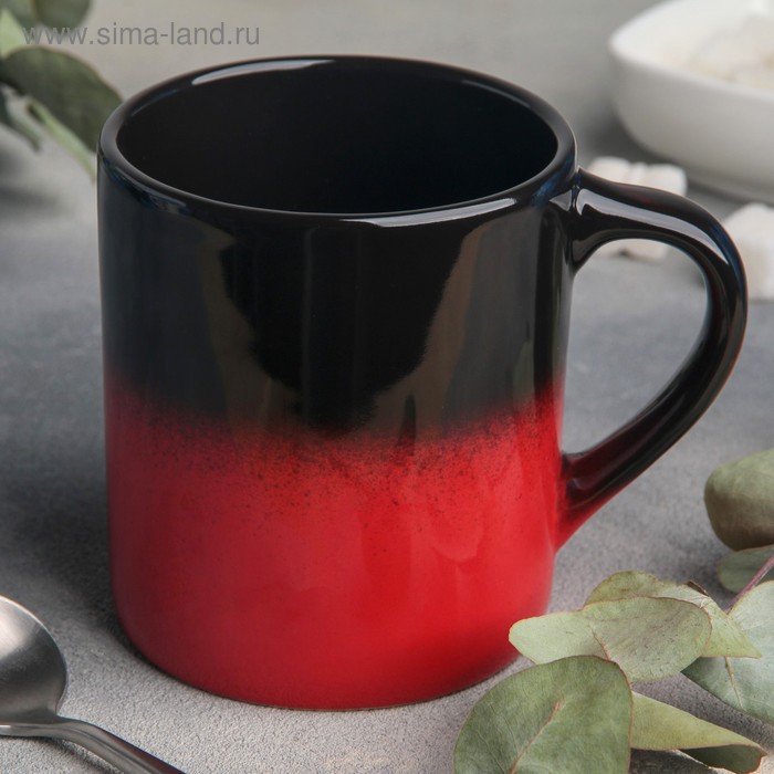 Кружка Rosa rossa, 350 мл, фарфор - Фото 1