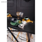 Чайная пара Хорекс Verde notte, чашка 200 мл, блюдце d=15.5 см, фарфор, чёрная, зелёная 4733575