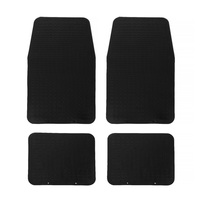 Коврики автомобильные Skyway 009, 4 предмета, резиновый, черный, S01704009 - Фото 1