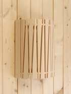 Абажур для бани и сауны «Треугольники», липа, 31×26.5×13 см, настенный, угловой, «Добропаровъ» - Фото 3