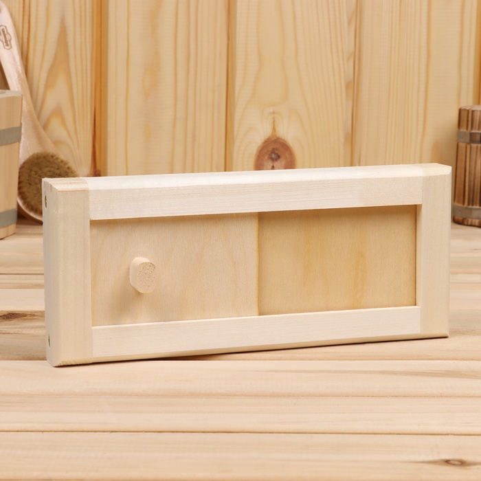 Крышка вентиляции «Пламя», 28×12 см, липа, с задвижкой, «Добропаровъ» - Фото 1