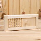 Крышка вентиляции «Пламя», 28×12 см, липа, с задвижкой, «Добропаровъ» - Фото 2