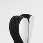 Липучка на клеевой основе, 20 мм, 100±5 см, чёрная - Фото 6