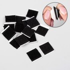 Набор липучек на клеевой основе, 2 × 2 см, 10 шт, цвет чёрный - Фото 2