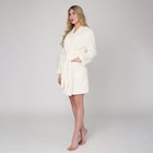 Халат махровый женский «Экономь и Я», размер 44-46, цвет молочный, 340 г/м², 100% хлопок с AIRO - Фото 1