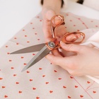 Ножницы закройные, скошенное лезвие, 8.5", 20 см, цвет бронзовый - Фото 8