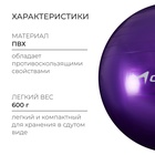 Фитбол ONLYTOP, d=55 см, 600 г, цвета МИКС - Фото 2