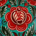 Доска разделочная «Девочка», городецкая роспись, 18х31 см - фото 25403671