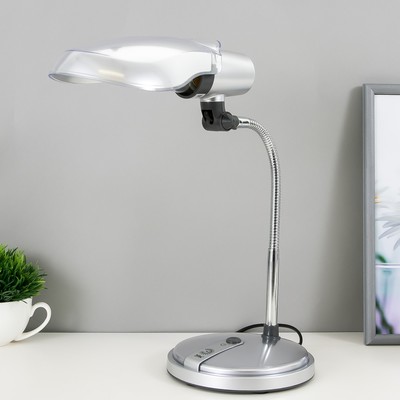 Настольная лампа NE-301-E27-15W-S, E27 15Вт, цвет серебро