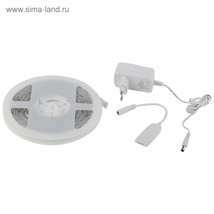 Комплект светодиодной ленты «Эра» 5 м, IP65, SMD5050, 30 LED/м, 12 В, Wi-Fi, RGB - фото 1905609149