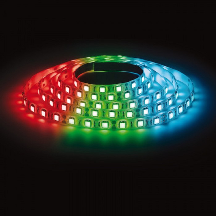 Комплект светодиодной ленты ЭРА, 12В, SMD5050, 5 м, IP65, с аксесс., 60 LED/м, RGB - фото 1905609166