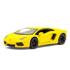Машина металлическая Lamborghini Aventador LP 700-4, 1:38, открываются двери, инерция, цвет жёлтый - Фото 1