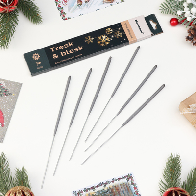 Бенгальские огни, 16 см, 6 штук, горение 30 сек.