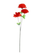 Цветы искусственные «Гвоздика трио», 11×58 см, красные  (артикул 4560208)  большой выбор товаров оптом и в розницу по низким ценам с доставкой