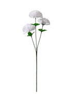 Цветы искусственные "Гвоздика трио" 11*58 см, белый - фото 809151099