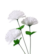 Цветы искусственные "Гвоздика трио" 11*58 см, белый - фото 809188950