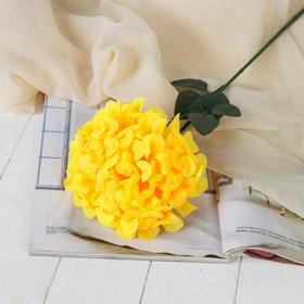 Цветы искусственные "Герань королевская" 16х60 см, жёлтый