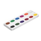 Акварель медовая ErichKrause Basic, 12 цветов, без кисти, пластик, картонный пенал - Фото 7