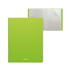 Папка А4, 30 вкладышей, 500 мкм, ErichKrause "Neon", пластиковая, зелёная - Фото 1