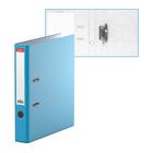 Папка-регистратор А4, 50 мм, ErichKrause Neon, собранная, карман на корешок, ламинированный картон, голубая - фото 52230664