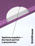 Папка-уголок А4, 180 мкм, ErichKrause Glossy Vivid, полупрозрачная, микс - Фото 3