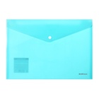 Папка-конверт на кнопке А4, 180 мкм, ErichKrause Diagonal Pastel, с тиснением, непрозрачная, микс 4732320 - фото 8288936