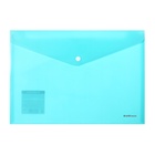 Папка-конверт на кнопке А4, 180 мкм, ErichKrause Diagonal Pastel, с тиснением, непрозрачная, микс - Фото 5