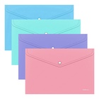 Папка-конверт на кнопке А4, 180 мкм, ErichKrause Diagonal Pastel, с тиснением, непрозрачная, микс - Фото 9