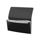 Папка-картотека, 260×138 мм (Travel), 12 отделений, 600 мкм, ErichKrause Matt Classic, на кнопке, тиснение «песок», черная - Фото 11