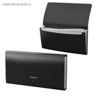 Папка 12 отделений ErichKrause "Matt Classic" Check size, 260 х 138 х 25 мм, 600 мкм, на кнопке, черная - фото 809486592