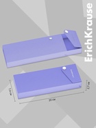 Пенал - футляр на кнопке ErichKrause Matt Pastel, пластиковый, МИКС - Фото 3