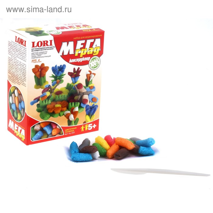 Конструктор из кукурузки "Цветочная полянка" - Фото 1