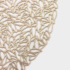 Салфетка сервировочная на стол «Манифик», d=38 см, золотая - Фото 3