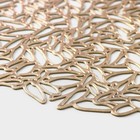 Салфетка сервировочная на стол «Манифик», d=38 см, золотая - Фото 4