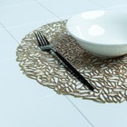 Салфетка сервировочная на стол «Манифик», d=38 см, золотая - Фото 8