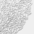 Салфетка сервировочная на стол «Манифик», d=38 см, серебряная - Фото 3