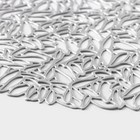 Салфетка сервировочная на стол «Манифик», d=38 см, серебряная - Фото 4