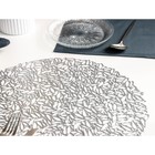 Салфетка сервировочная на стол «Манифик», d=38 см, цвет серебряный - Фото 6