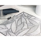 Салфетка сервировочная на стол Доляна «Листопад», 45×30 см, серебряная - Фото 5