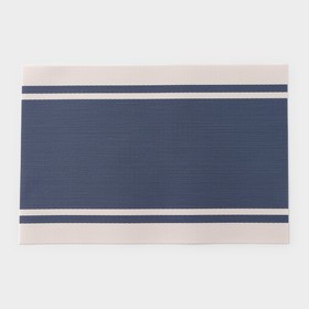 Салфетка сервировочная на стол «Дорога», 45×30 см, цвет синий (комплект 12 шт)