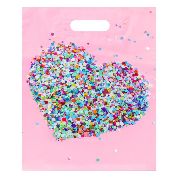 Пакет полиэтиленовый с вырубной, усиленной ручкой, 31 х 40 см, 60 мкм - Фото 1