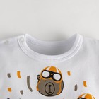 Боди Крошка Я "Millitary bear", белый, р.22, рост 62-68 см 4684729 - фото 14367496