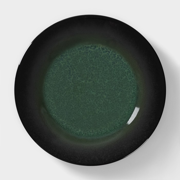 Тарелка фарфоровая Verde notte, d=24 см - фото 1908516832
