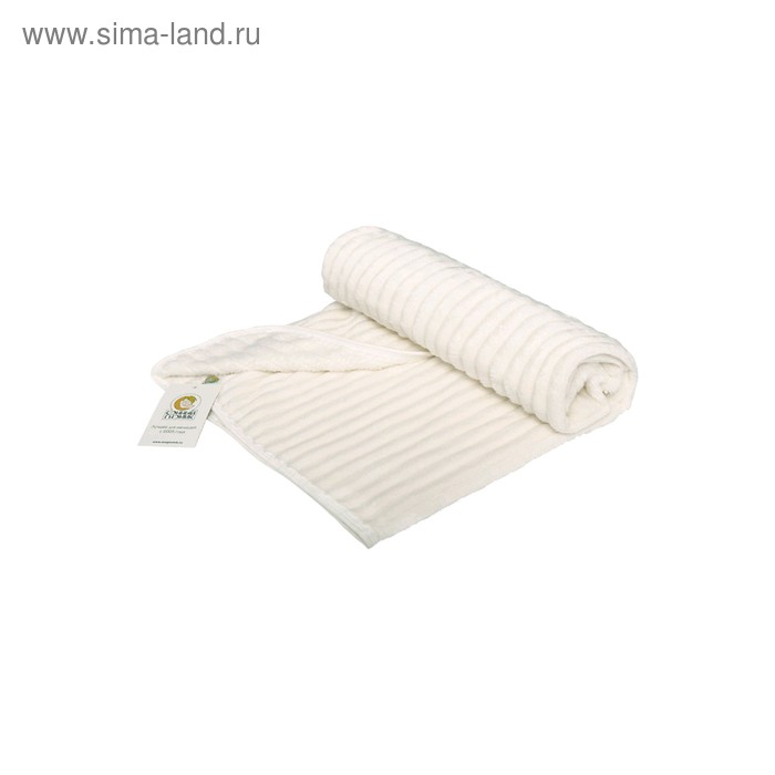 Плюшевый плед «Зефирный», размер 90 × 90 см, велсофт, молочный - Фото 1