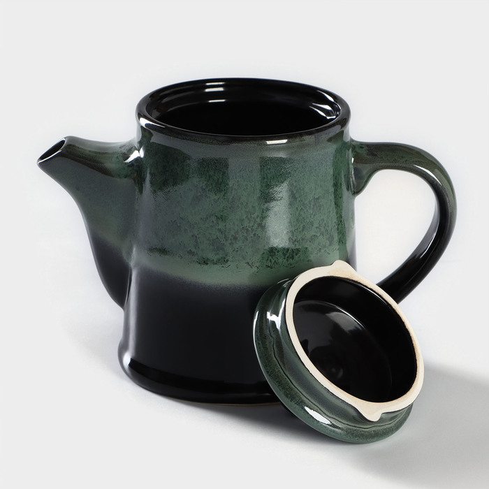 Чайник Verde notte, 500 мл, h=14,5 см, микс - фото 1905609433